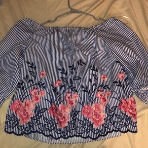Off the shoulder top size medium